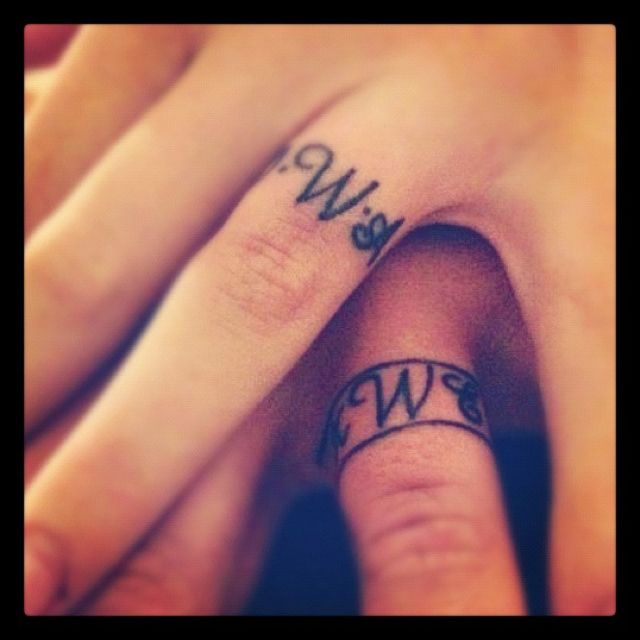 Band Tattoos With Initials