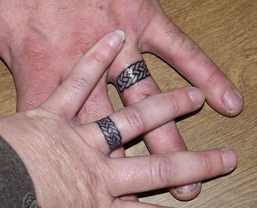  Black and White Ring Tattoos