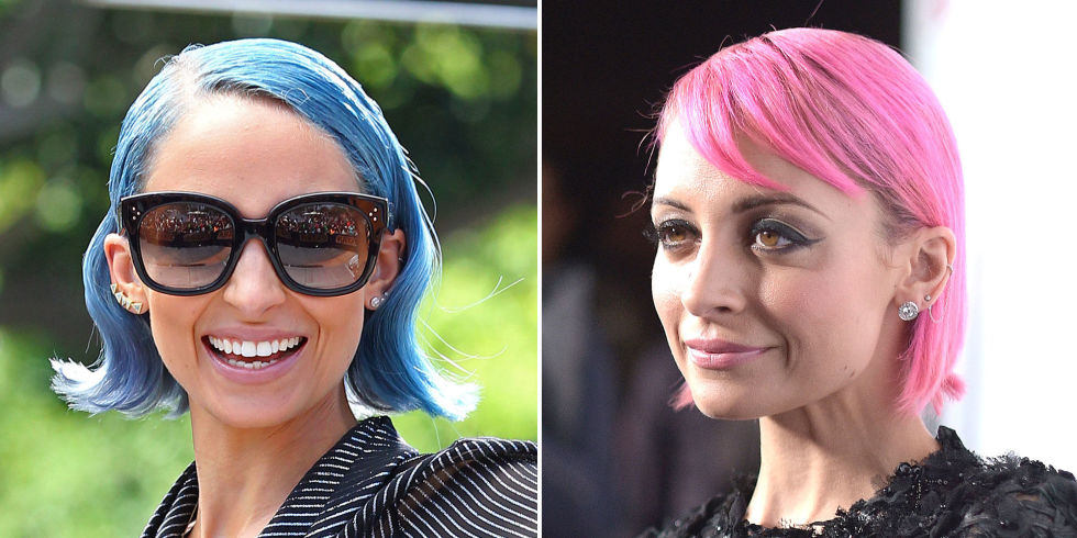 From blue to pink. 