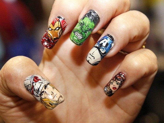 15 Super Hero Nail Art Ideas