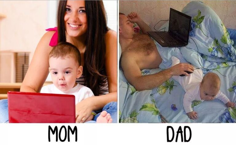 18 Photos to Show the Difference Between Being a Mommy and Being a Daddy