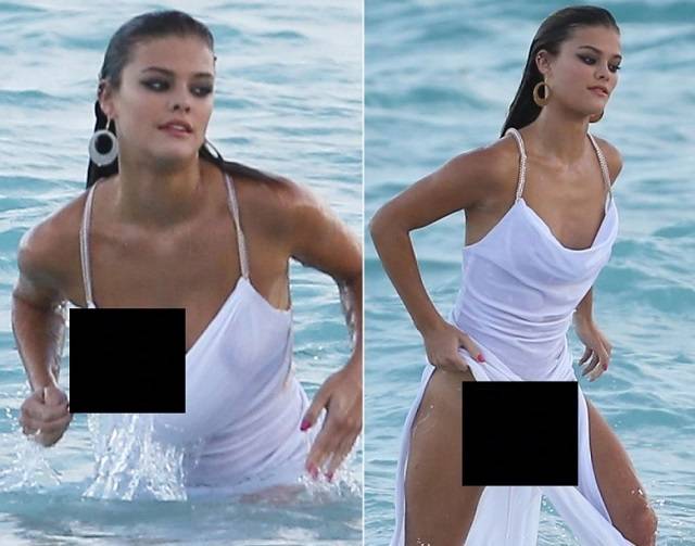 19 Celebrities Who Experienced Wardrobe Malfunctions While on the Beach. 